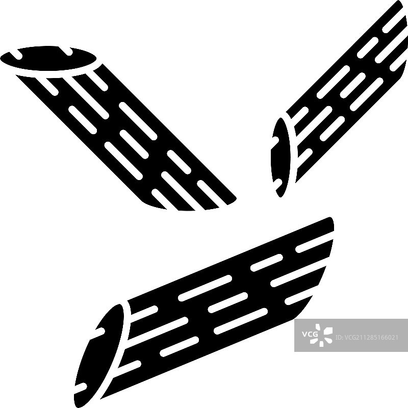 斜切面通心粉图标图片素材