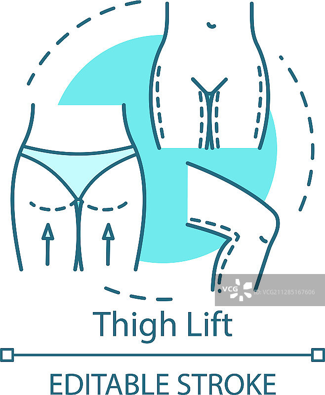 提臀概念图标图片素材