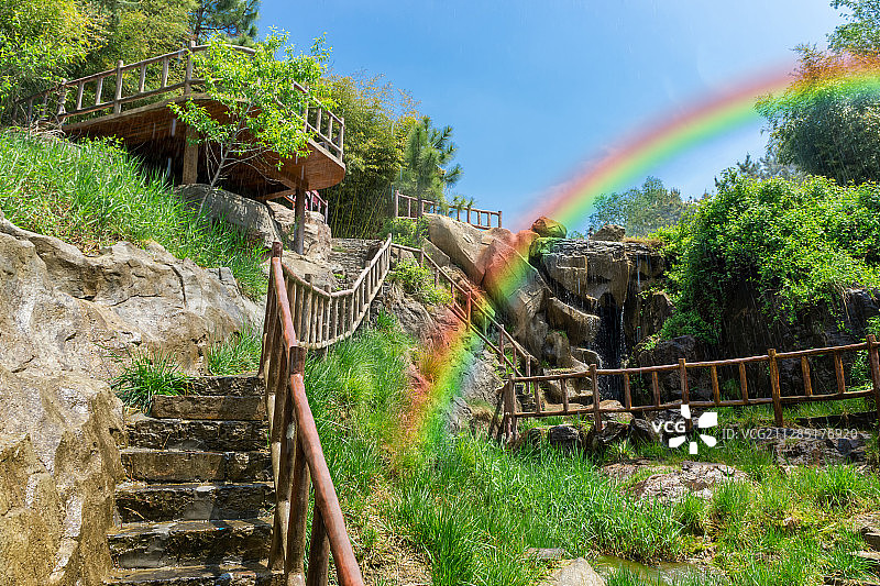 沂水雪山彩虹谷图片素材