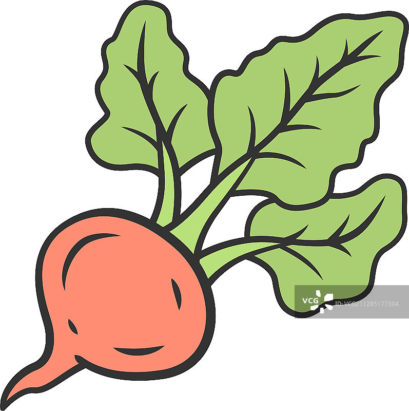 甜菜颜色图标图片素材