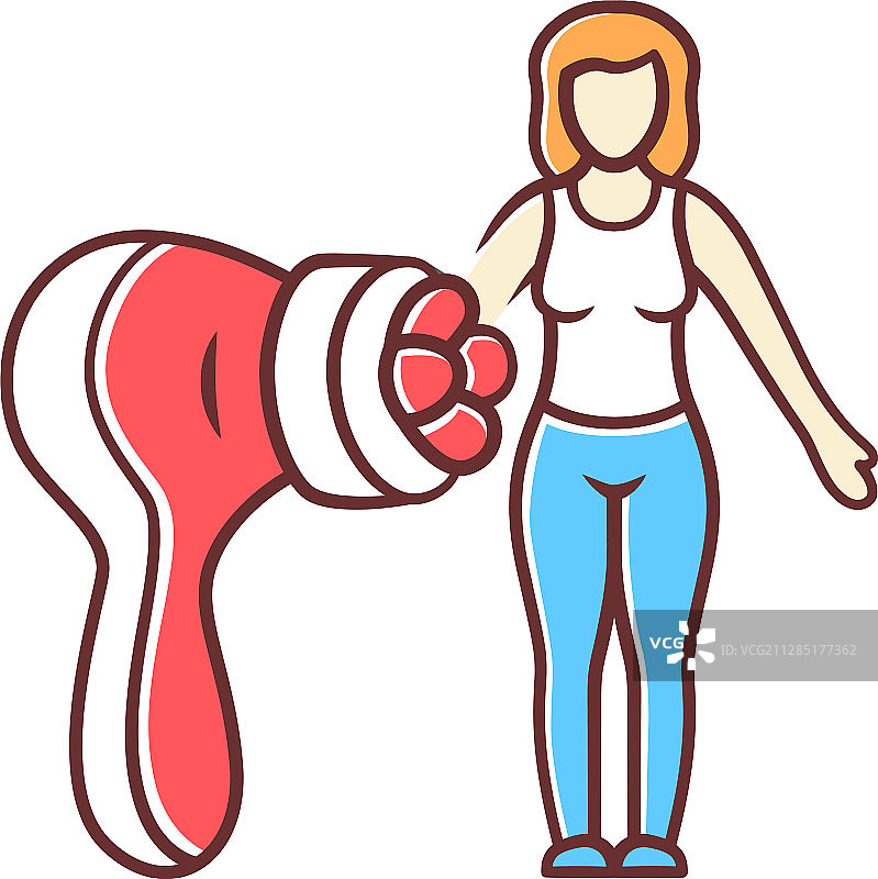 身体按摩器彩色图标抗橘皮组织按摩图片素材