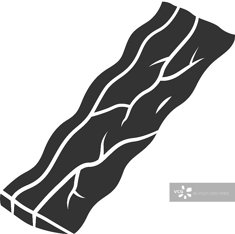 培根字形图标：肉店肉类烤猪腩图片素材