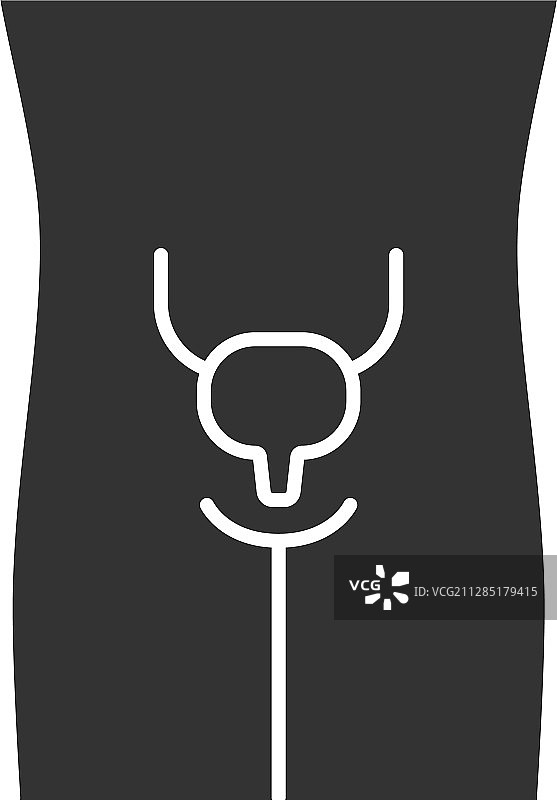 健康人体膀胱字形图标图片素材