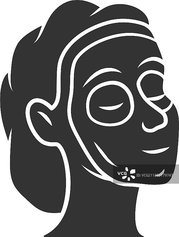 面部泥膜图片素材