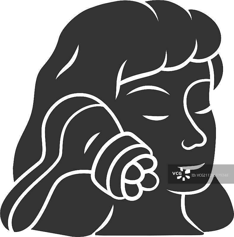 家用美容面部按摩器字形图标图片素材