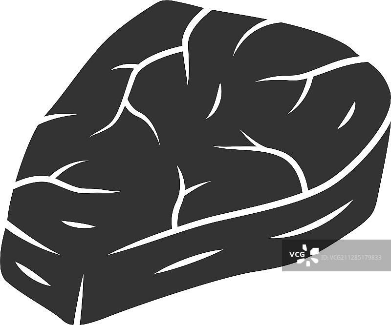 牛排字形图标食肉动物和高蛋白图片素材