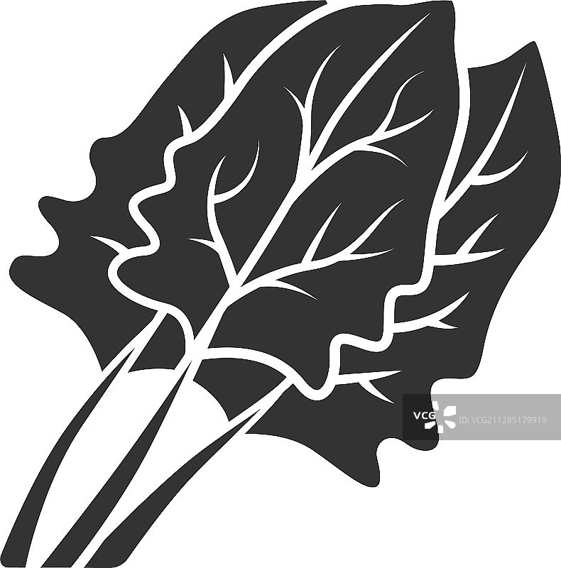 菠菜 Glyph 图标图片素材