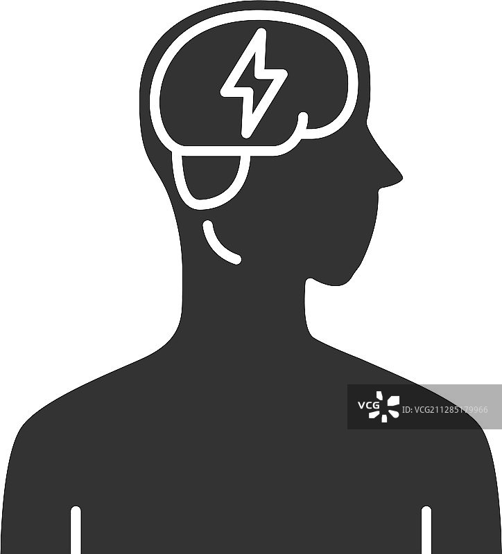 大脑疾病标志图标，痴呆症图片素材