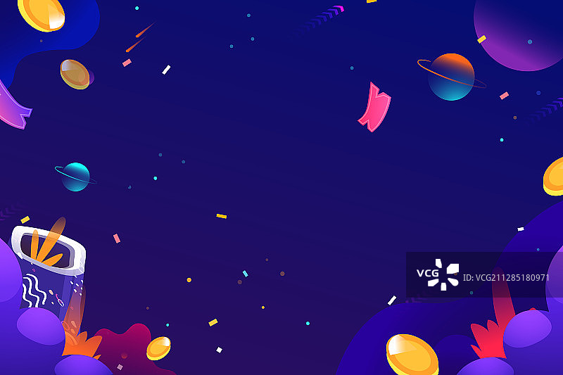 互联网金融理财送礼科技概念618电商促销活动矢量插画图片素材