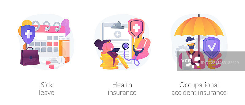 工人医疗保健系统概念隐喻图片素材