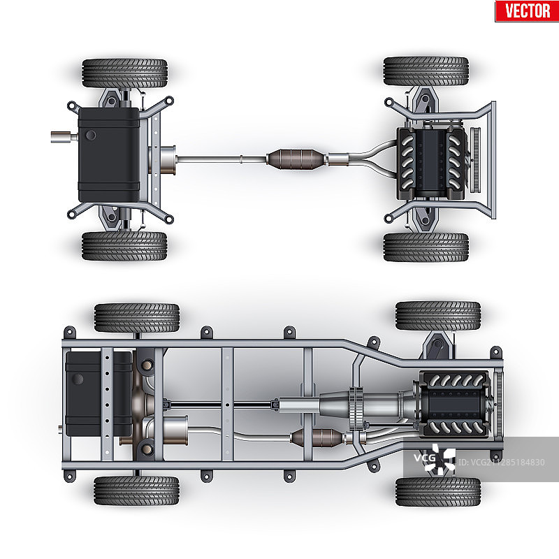 汽车行驶底盘套件图片素材