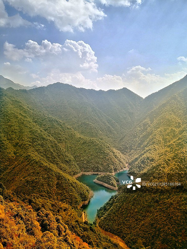 大觉山的秋色自然风光图片素材