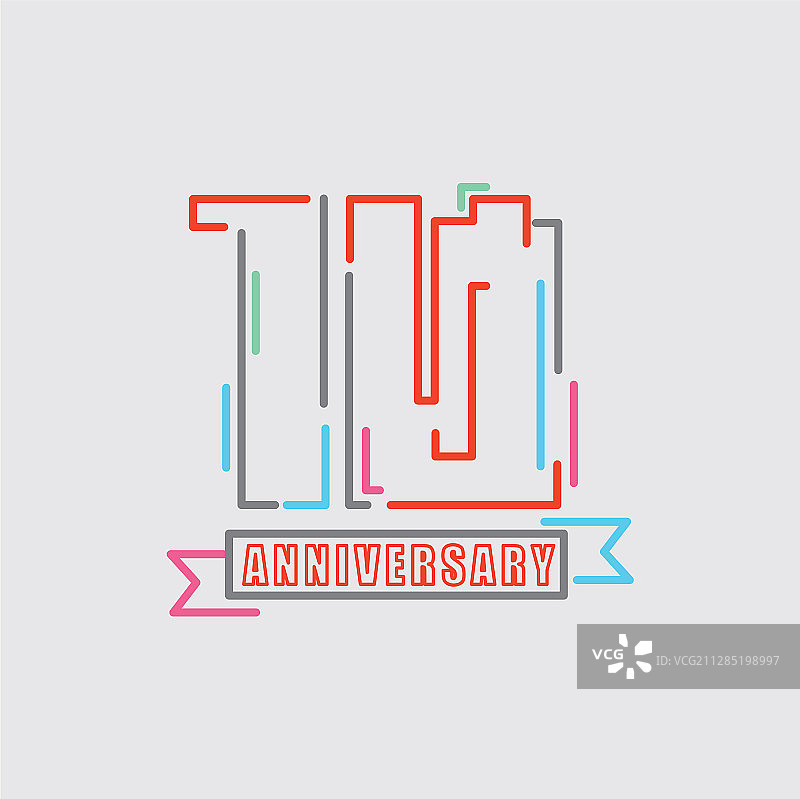10周年生日庆典标志图片素材