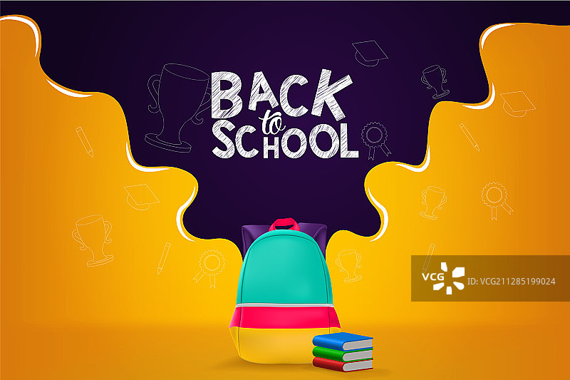 开学季banner设计图片素材