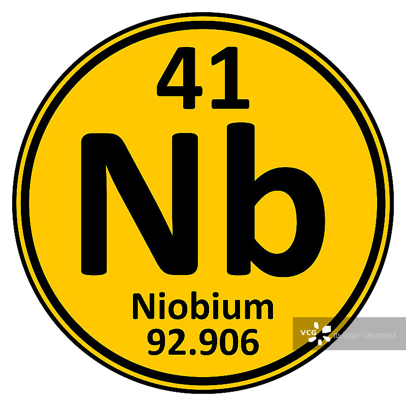 元素周期表铌元素图标图片素材