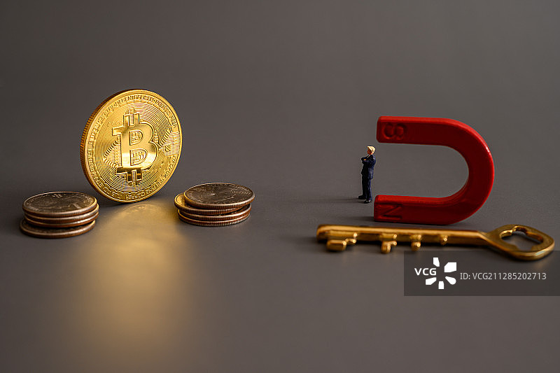互联网虚拟货币比特币图片素材