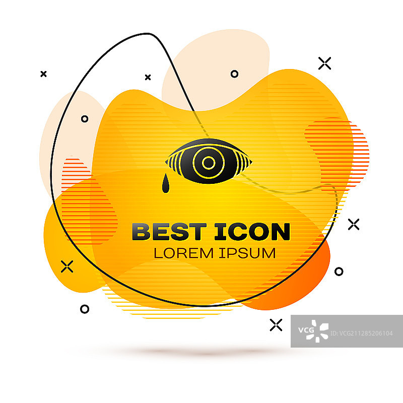 因病毒或细菌感染引起的黑红色眼睛图片素材