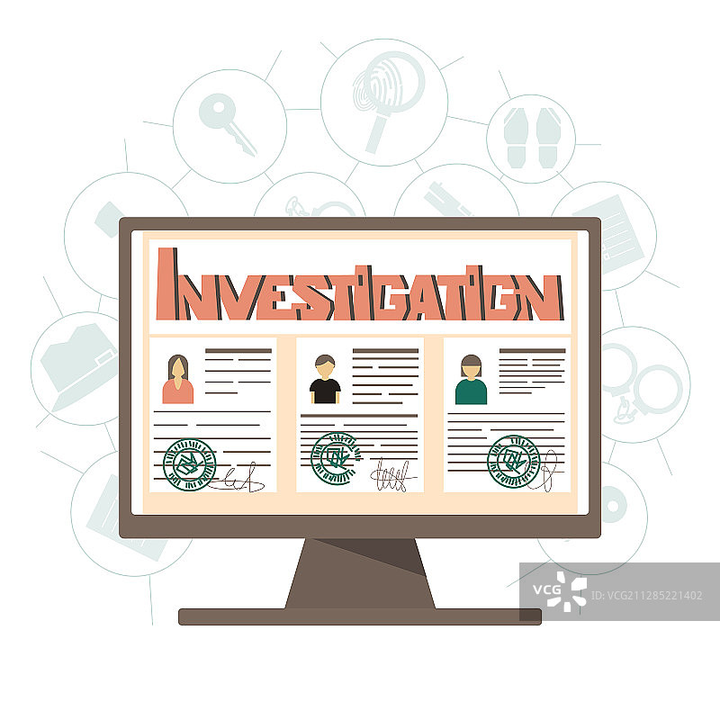 法医数字调查图片素材