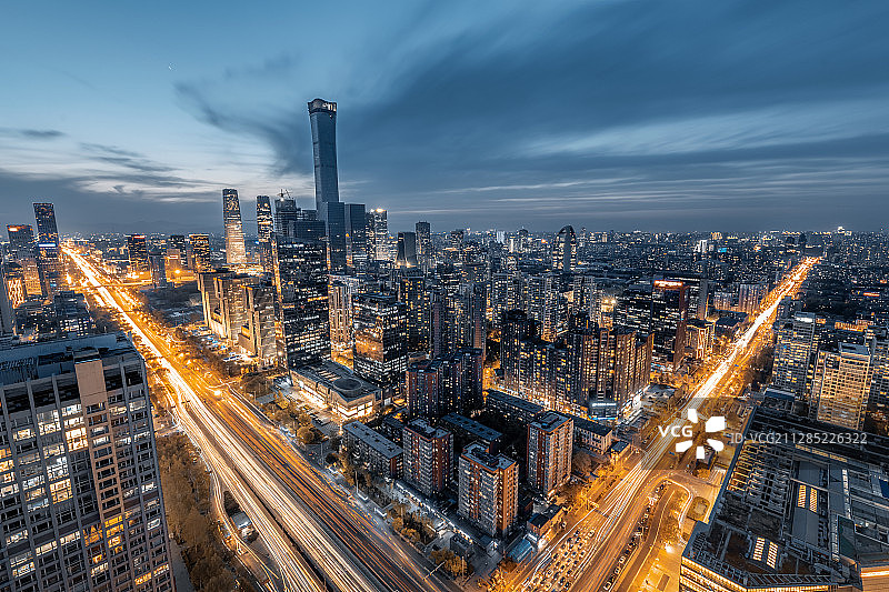 国贸夜景图片素材