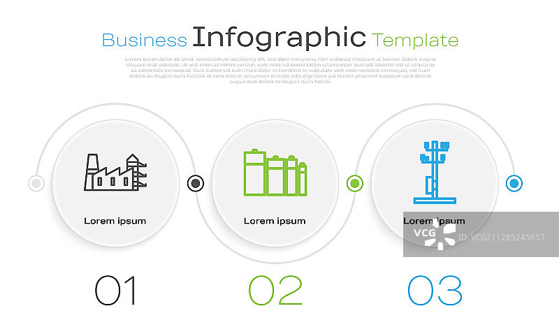 发电站、工厂和电池图片素材
