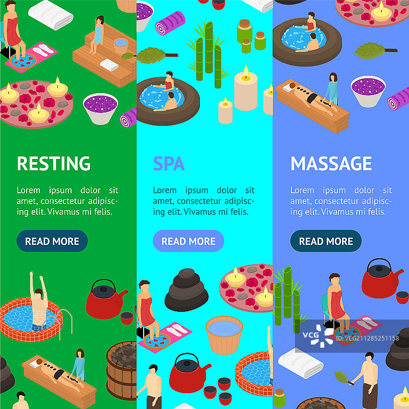 3D浴室概念竖版banner图片素材