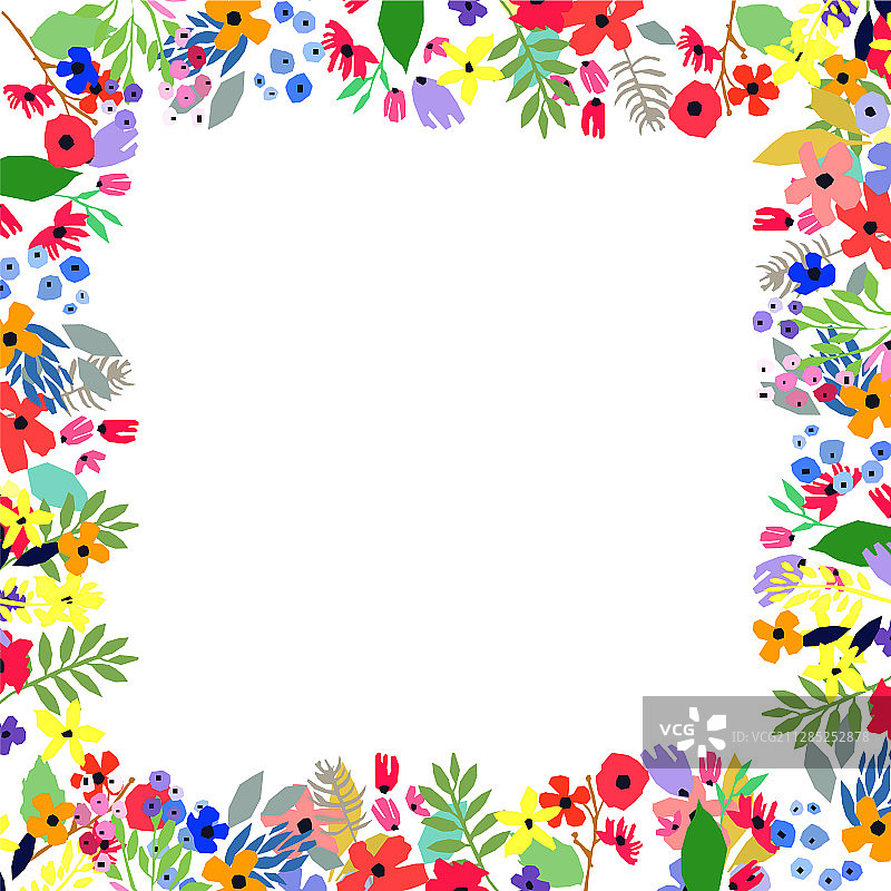 花卉边框设计图片素材