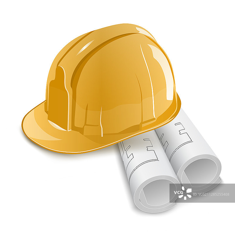 橙色安全头盔图片素材