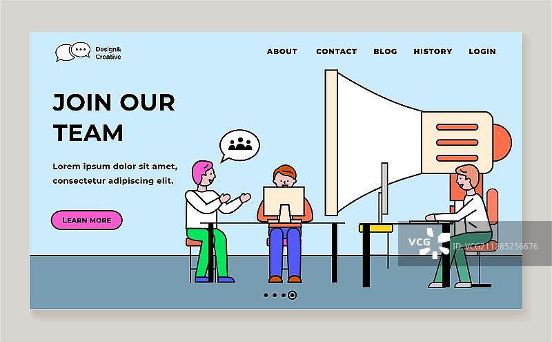 加入我们团队，办公室团队合作图片素材