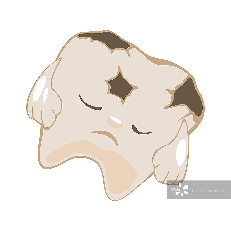 悲伤的龋齿图片素材