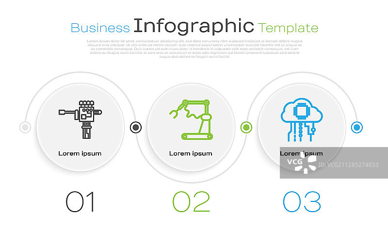 机械机器人手臂和螺丝刀套装图片素材