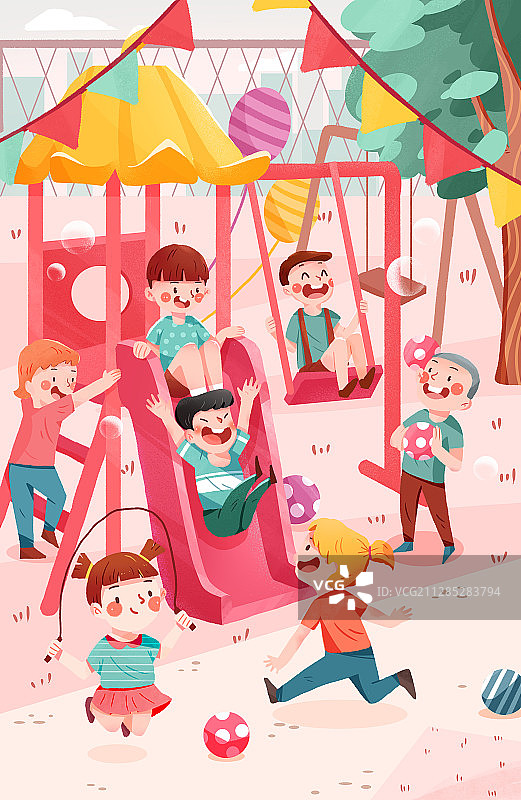 六一儿童节插画海报图片素材