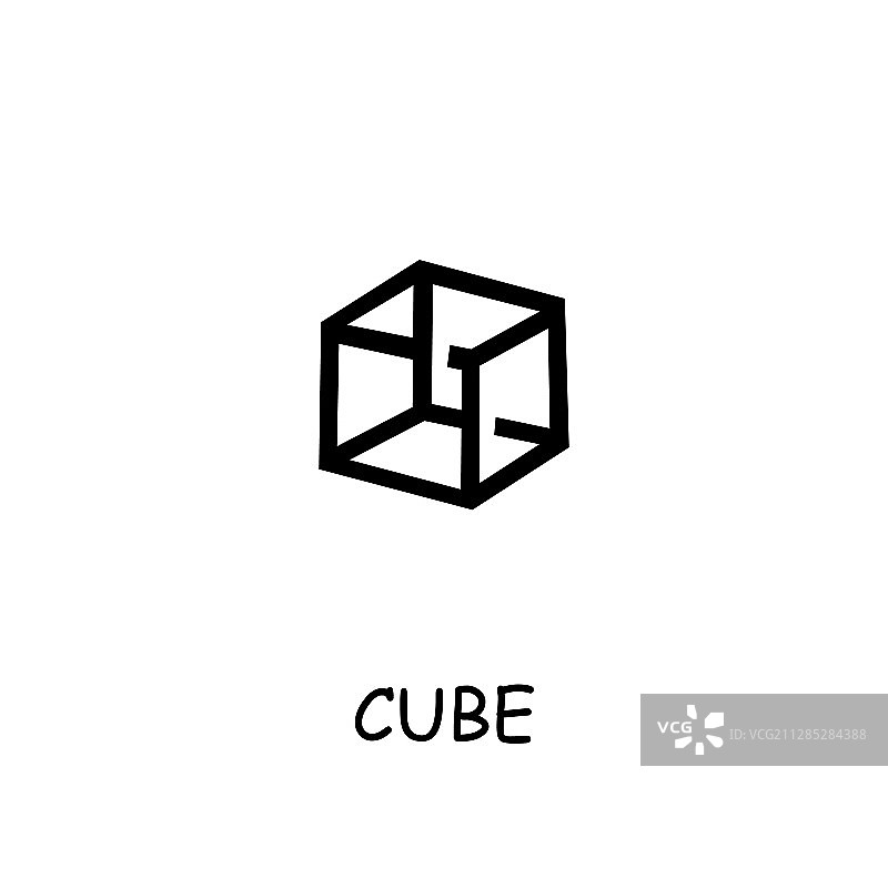 立方体扁平图标图片素材