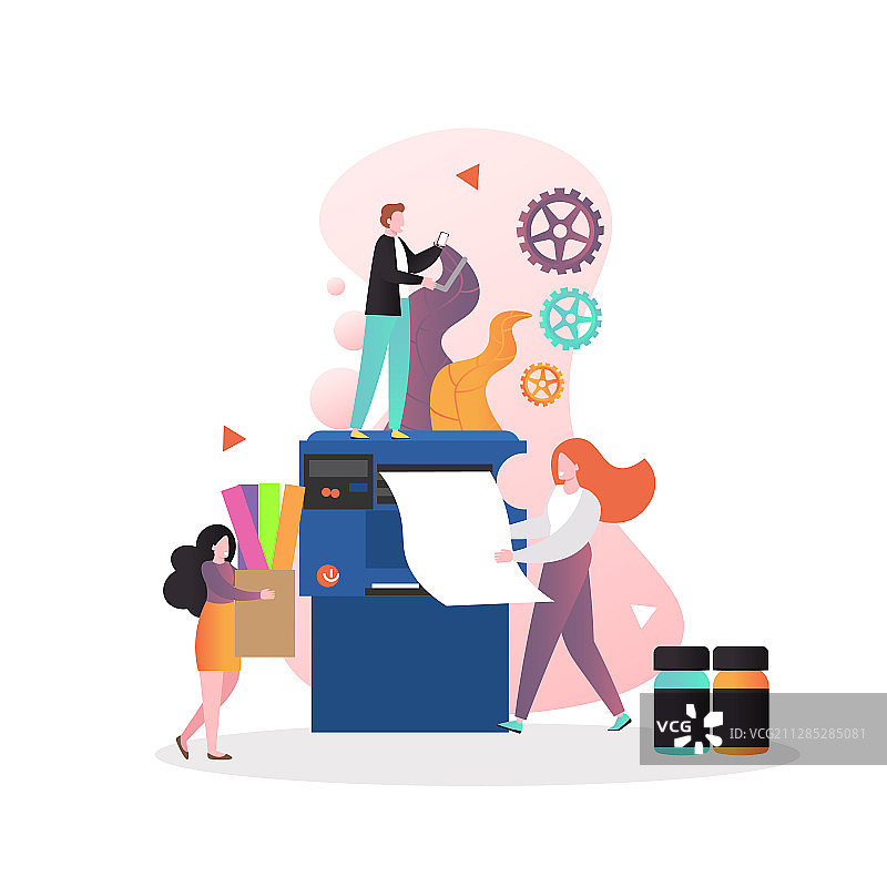 Web banner排版服务概念图片素材