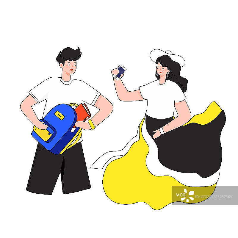 618电商促销活动互联网金融送礼教育书本矢量插画图片素材