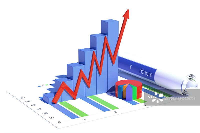 3D金融图标图片素材
