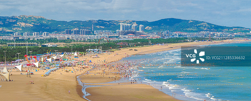 日照万平口海水浴场图片素材