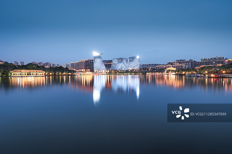 西安曲江池遗址公园图片素材