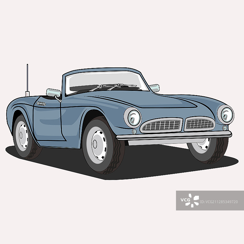 复古经典菲亚特T1200汽车图片素材