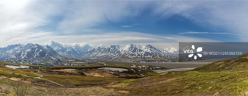 美国阿拉斯加州希利山景图片素材