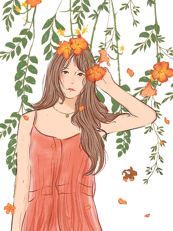 夏日女孩系列图片素材