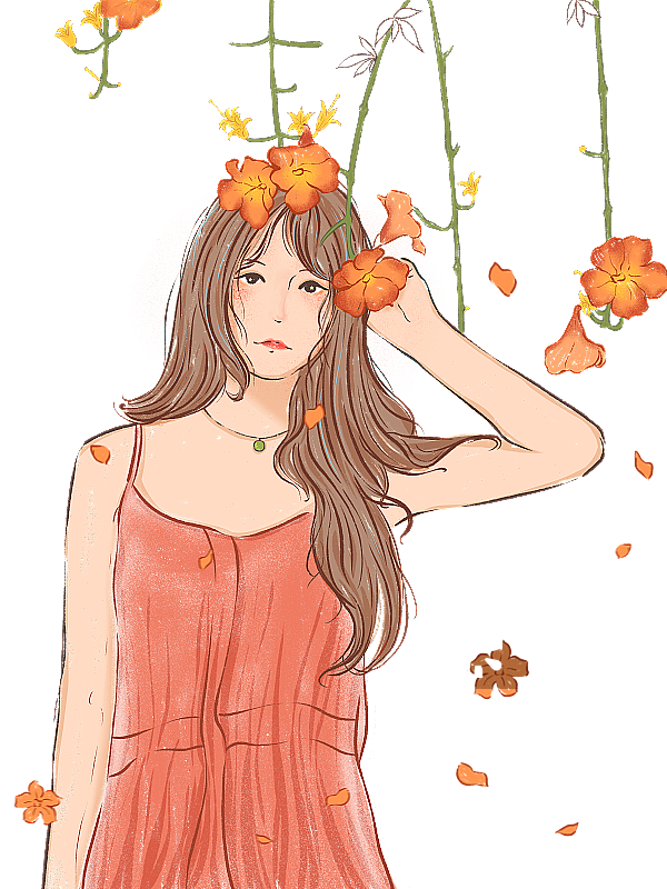 夏日女孩系列图片素材