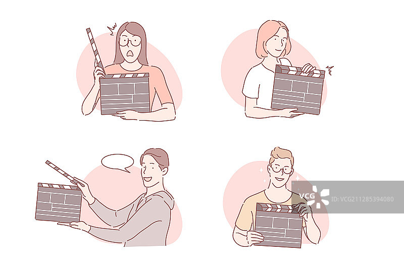 场记板电影制作场景概念图片素材