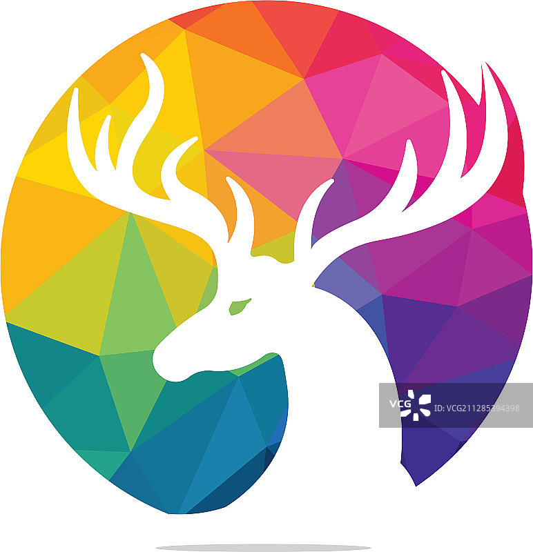 鹿的logo设计图片素材