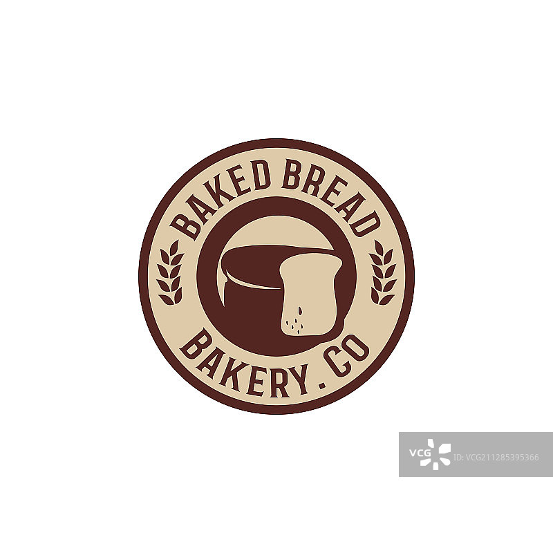复古面包店Logo概念图片素材