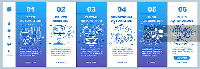 无人驾驶汽车移动网页图片素材
