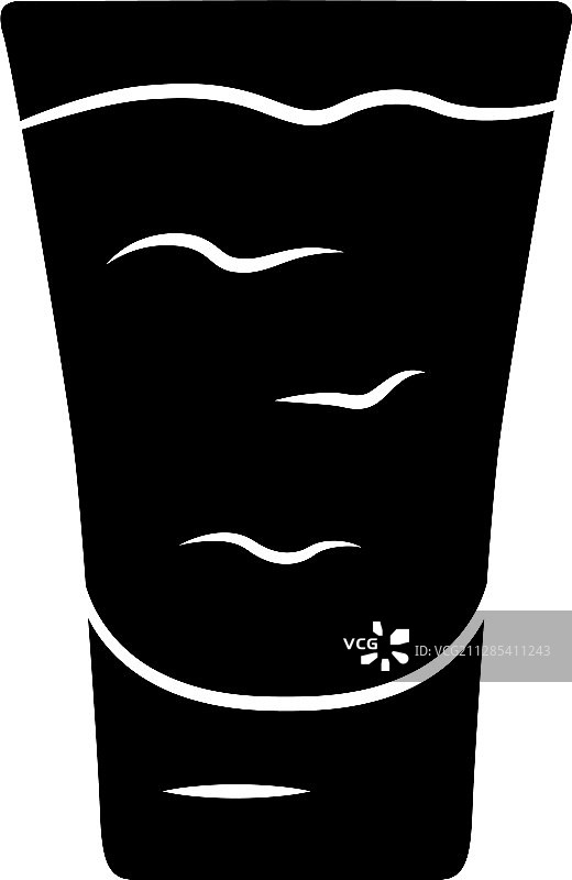 玻璃杯装酒精饮料图标图片素材