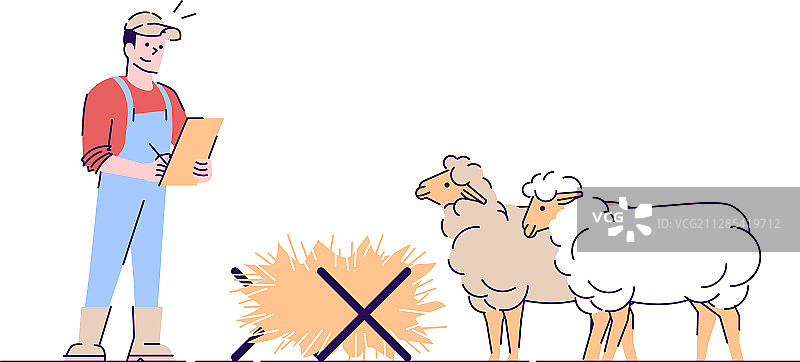 绵羊养殖农业图片素材