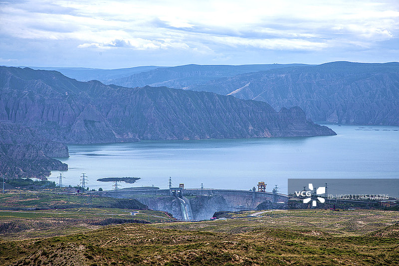 青海海南共和县龙羊峡水库图片素材