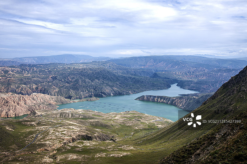 青海海南共和县龙羊峡峡谷图片素材