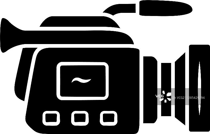 摄像机字形图标图片素材